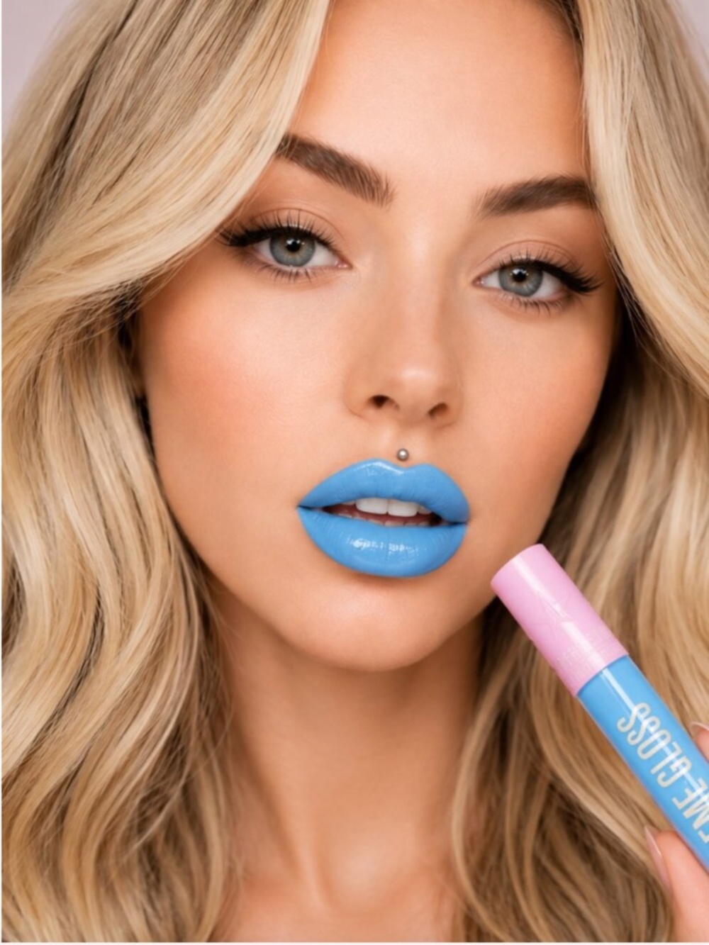 Jeffree Star Supreme Lip Gloss Balm Stick Blue Balls Lipstick